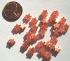30 7mm Fiber Optic Burnt Orange Stars